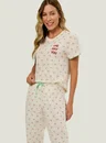 Pijama Adulto Feminino com MC Ad Cereja 