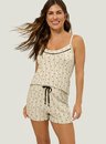 Pijama Adulto Feminino Short Doll Alça Visco Charme