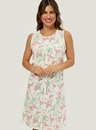 Pijama Adulto Feminino Camisola Regata Floral