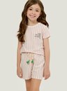 Pijama Infantil Juvenil Feminino Manga Curta Magic