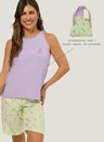05 pijama adulto feminino bermudoll regata relaxar