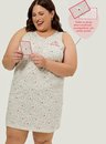 Pijama Adulto Feminino Camisola Regata Plus Size Cartas